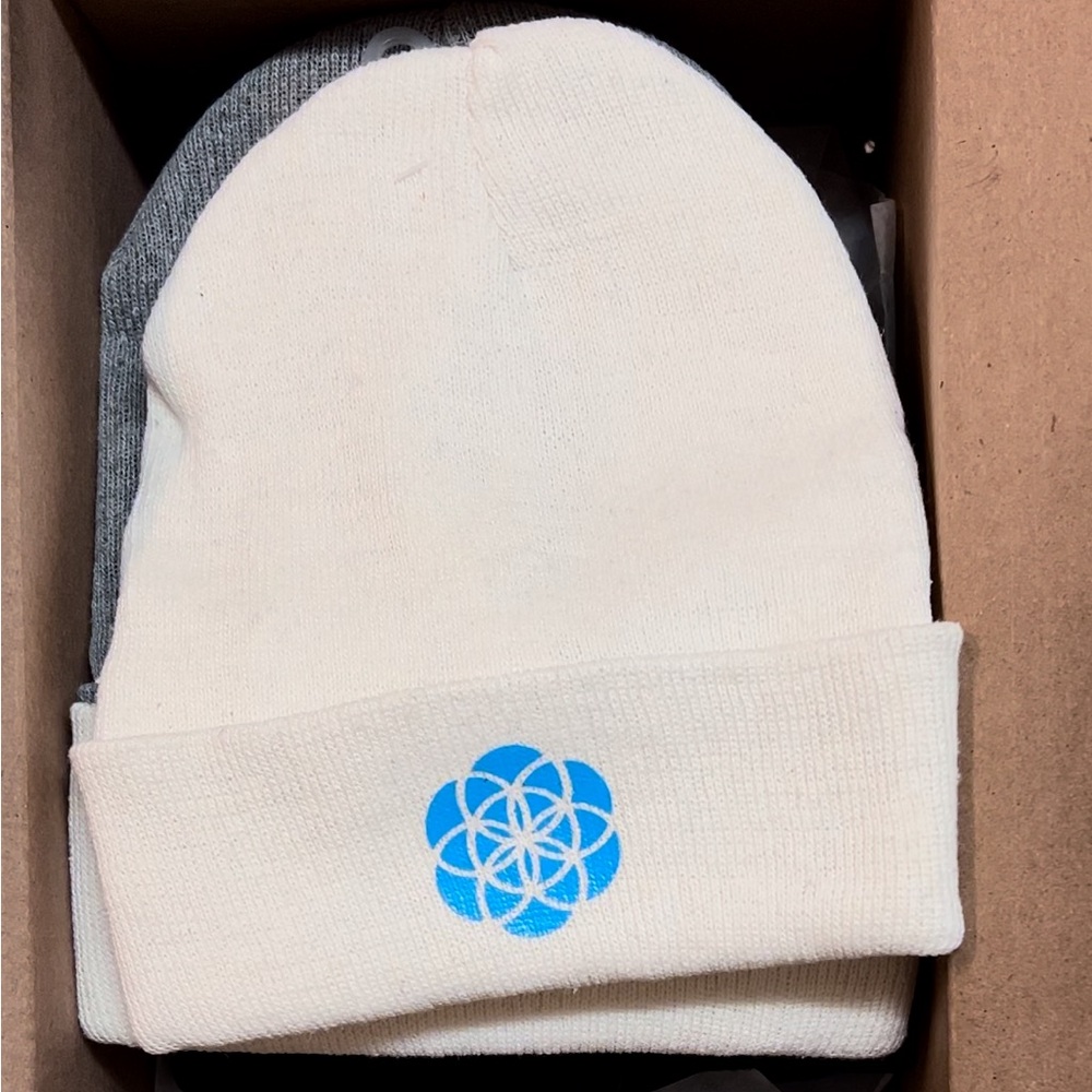 PureApparel Flower of Life Beanie - Symbol of Interconnectedness